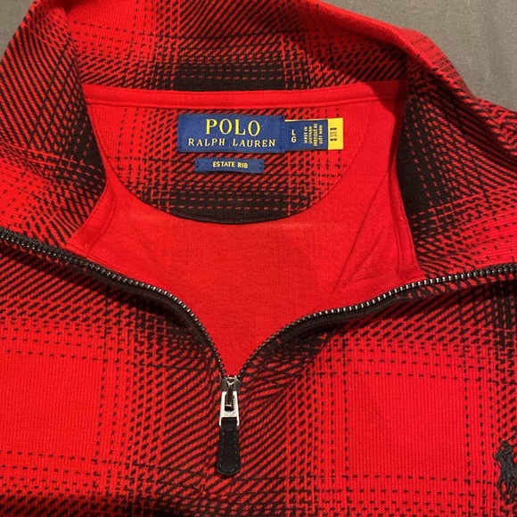 Red and Black Plaid Pullover - Picture 3 of 4